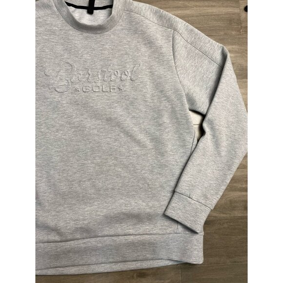 Unrl X  Barstool Golf Performance Crewneck Sweatshirt Men’s Size Large Gray - Picture 4 of 7